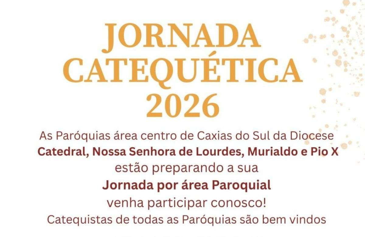 Foto de capa da notícia Jornada Catequética com o tema "Transmitir a fé hoje" será no próximo sábado, dia 25
