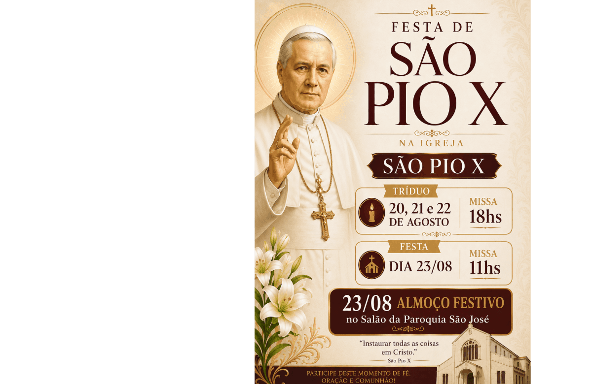Foto de capa da notícia FESTA DE SÃO PIO X