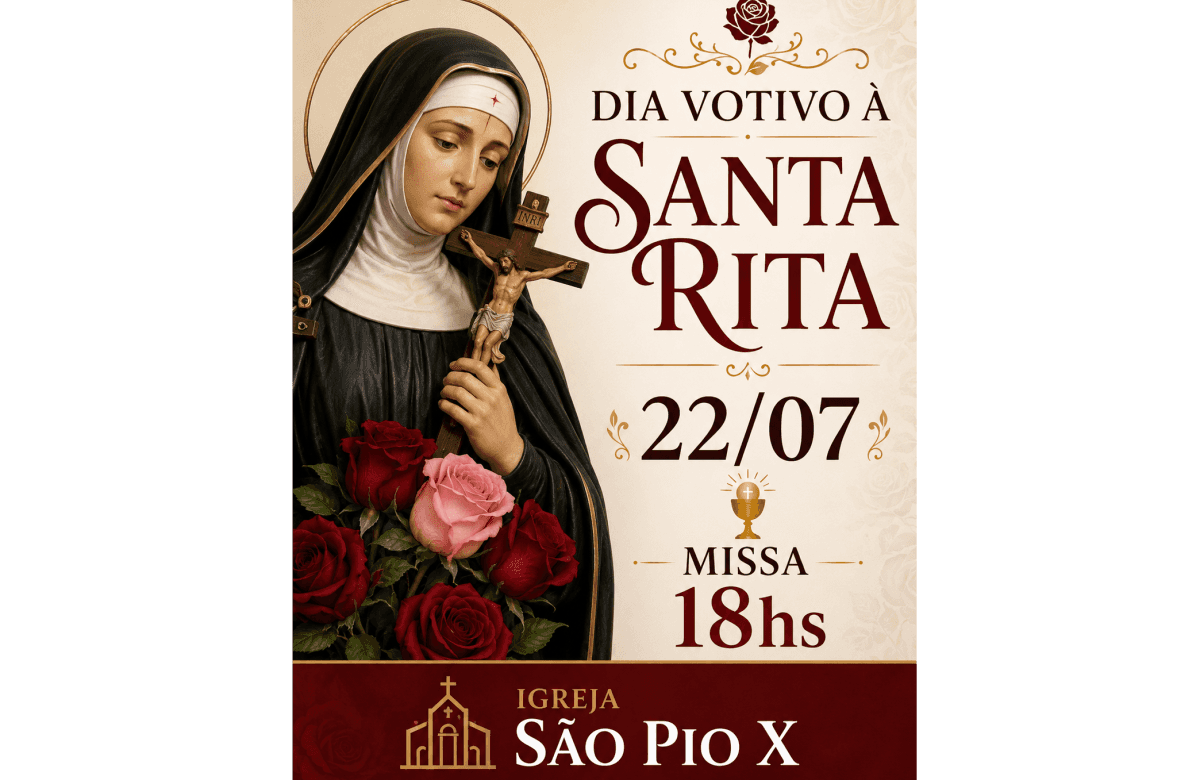 Foto de capa da notícia Dia Votivo a Santa Rita 22 de julho